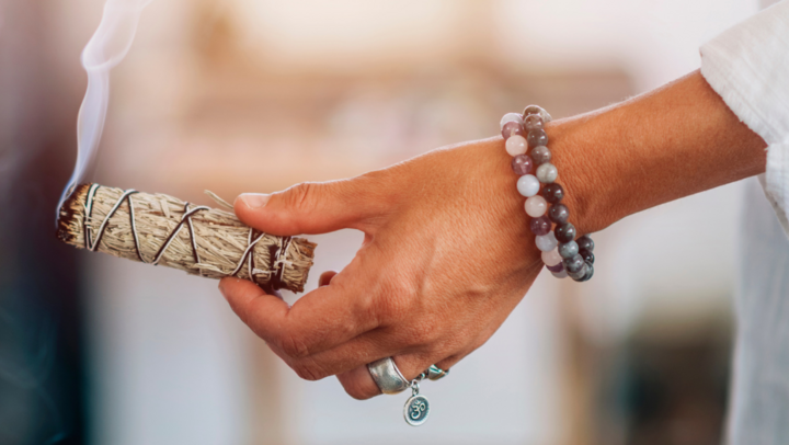 Smudging as one way of clearing energy fields